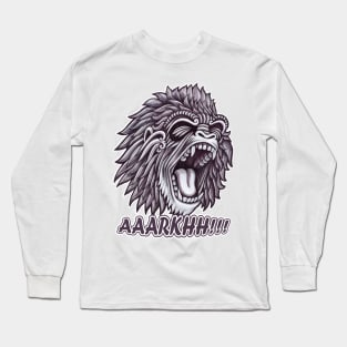 Gorilla roar AAARKHH!!! Long Sleeve T-Shirt